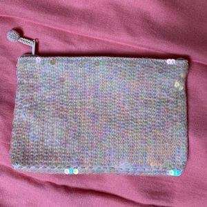 Iridescent sequin bag